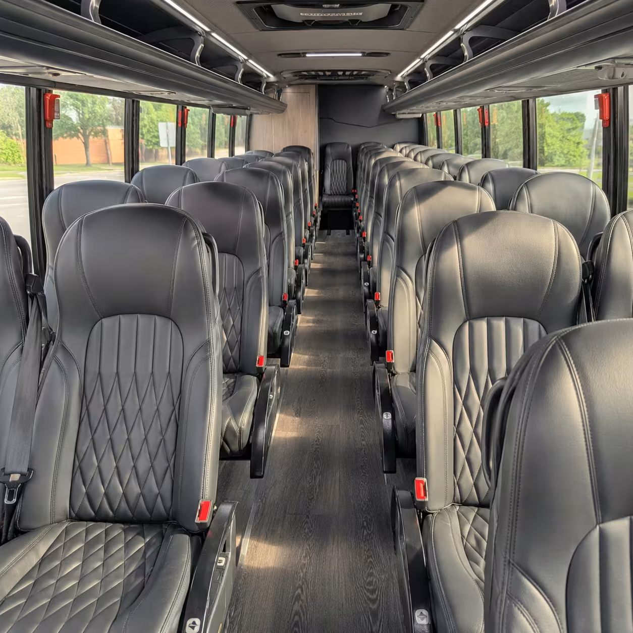 28 passenger minibus inside