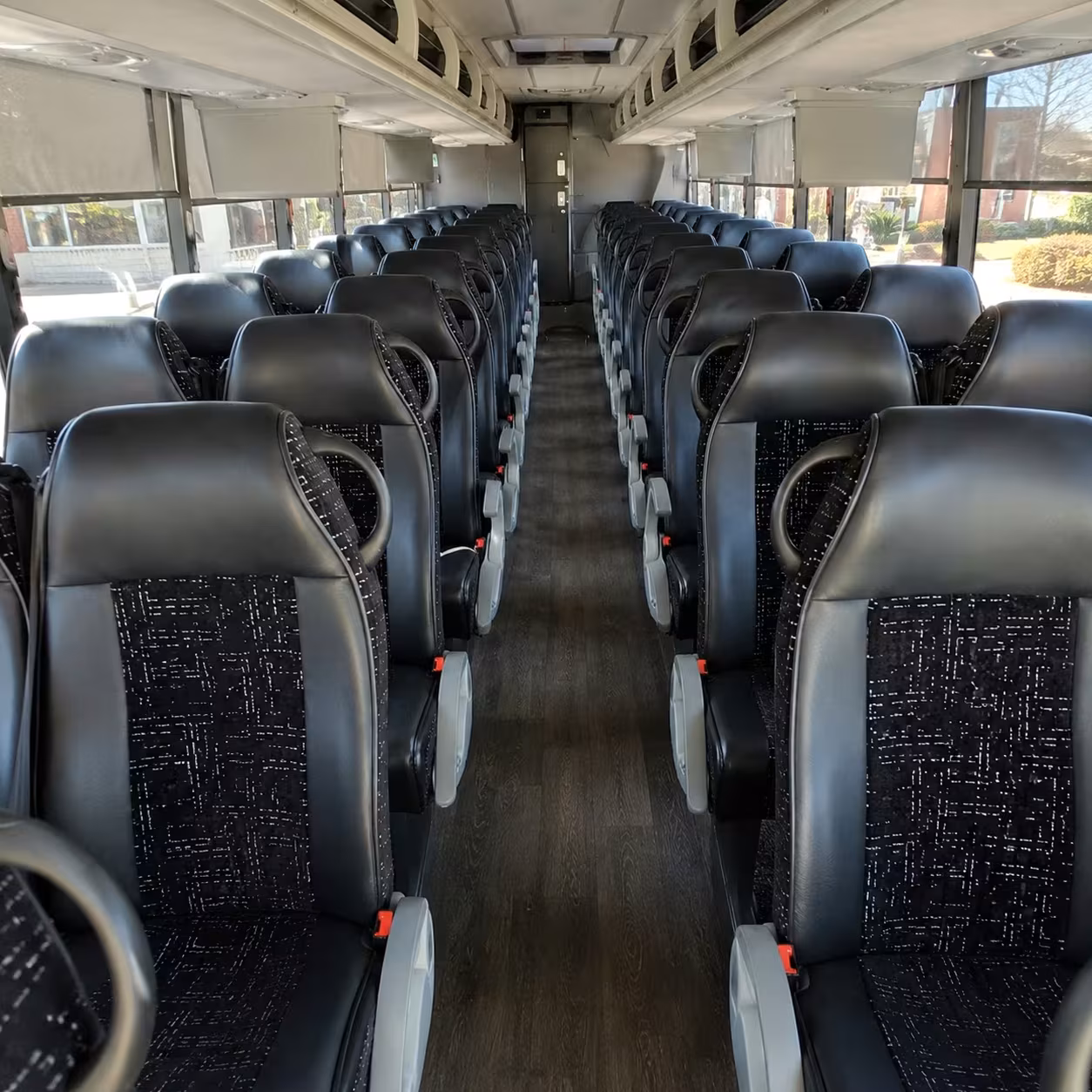 56 passenger charter bus interior