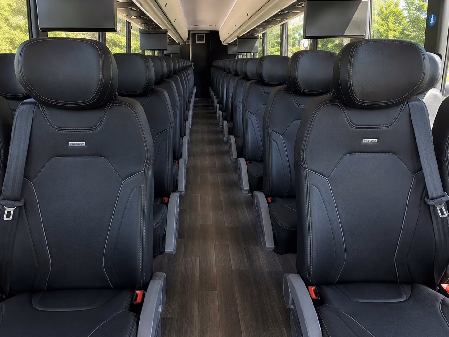 amarillo charter bus interior