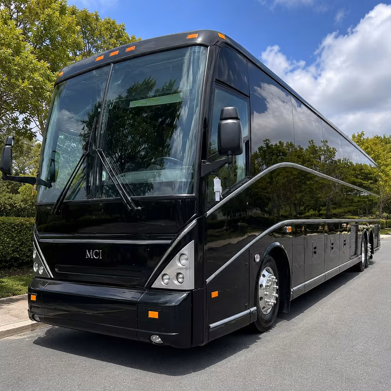 amarillo charter bus rental exterior