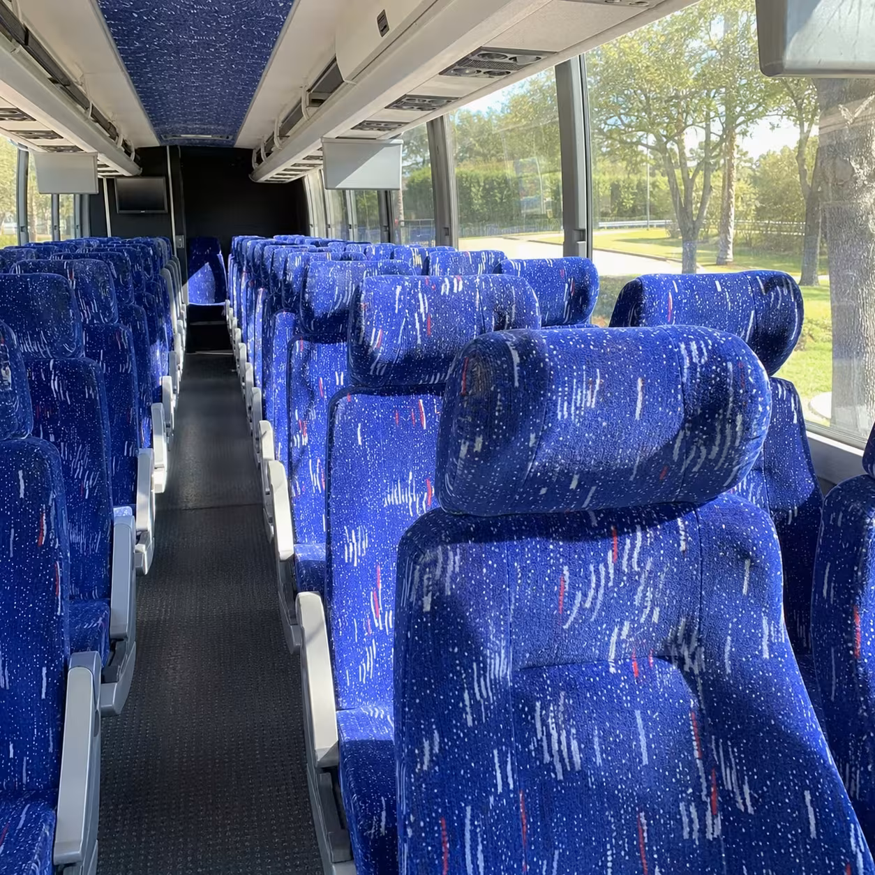 amarillo charter bus rental inside