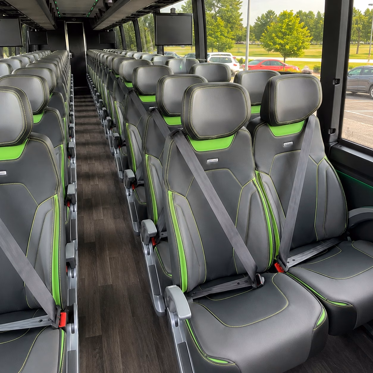 amarillo charter bus rental interior