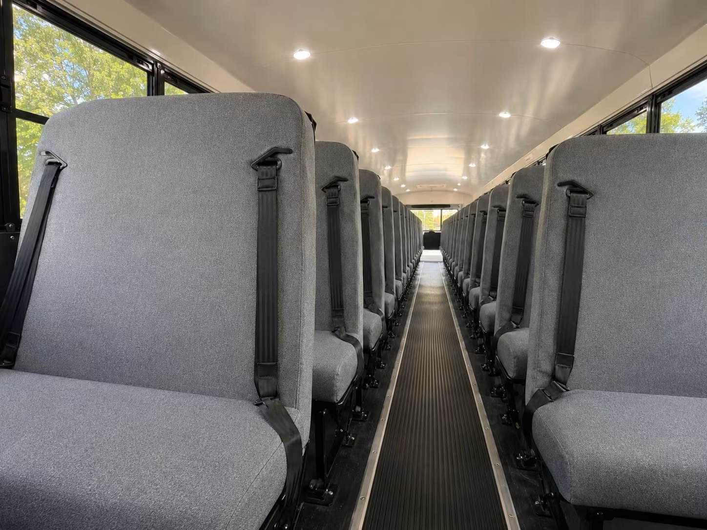school bus inside